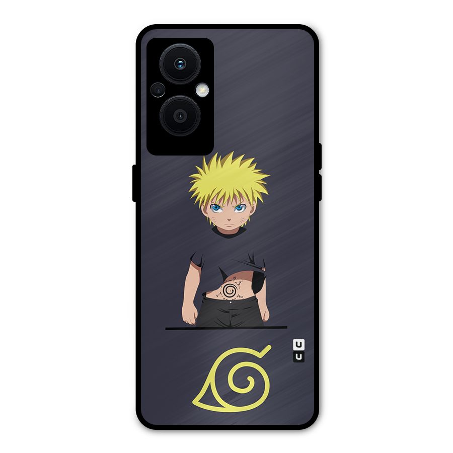 Naruto Kid Metal Back Case for Oppo F21 Pro 5G