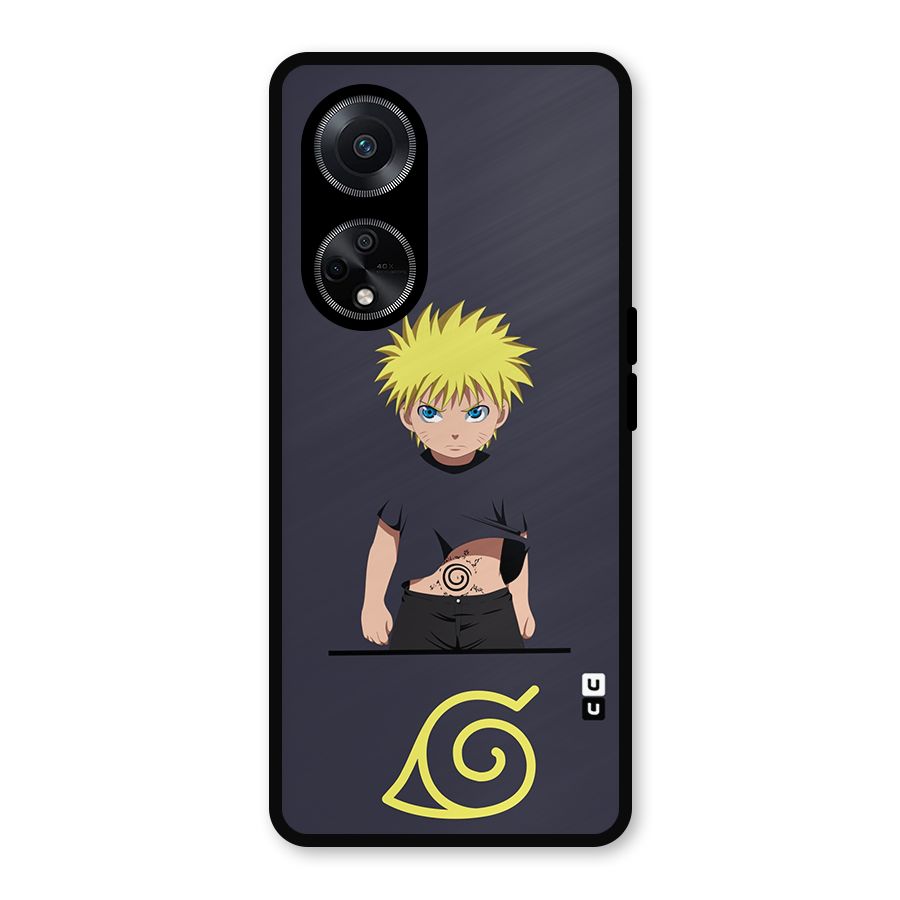 Naruto Kid Metal Back Case for Oppo F23