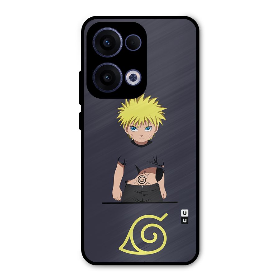 Naruto Kid Metal Back Case for Oppo Reno13