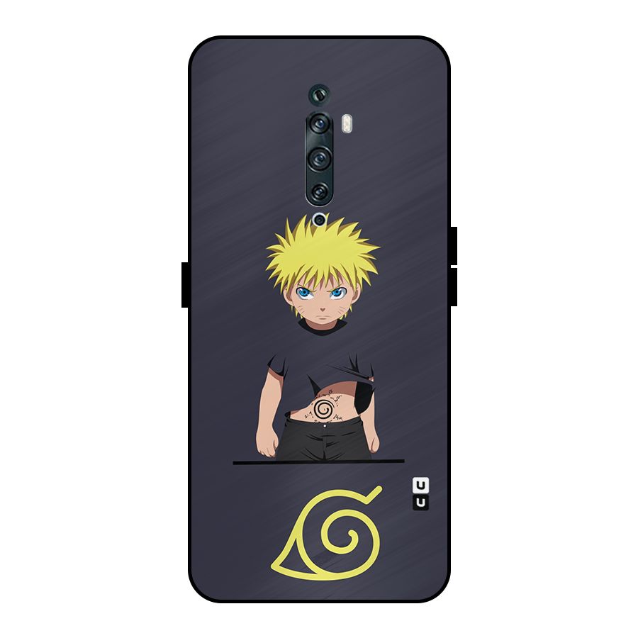 Naruto Kid Metal Back Case for Oppo Reno2 F
