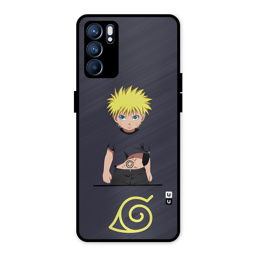 Naruto Kid Metal Back Case for Oppo Reno6 5G