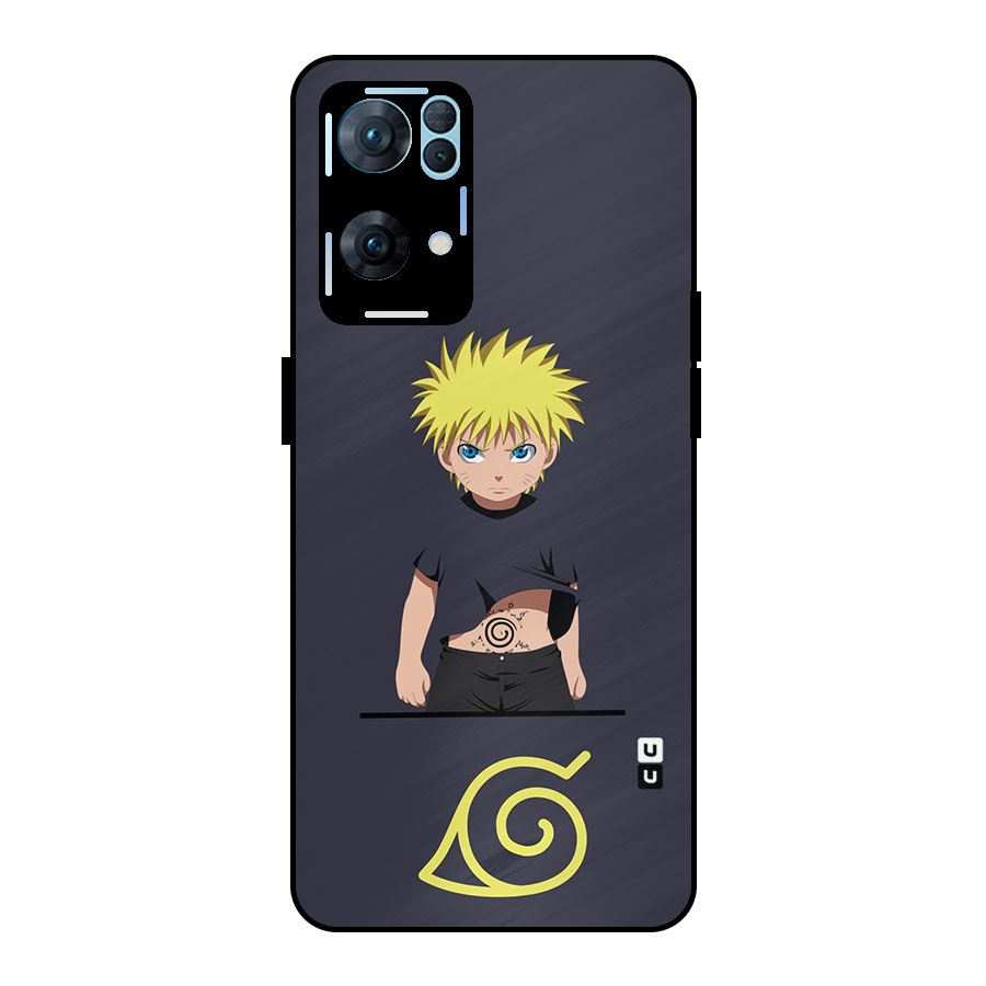 Naruto Kid Metal Back Case for Oppo Reno7 Pro 5G