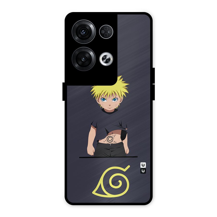 Naruto Kid Metal Back Case for Oppo Reno8 Pro 5G