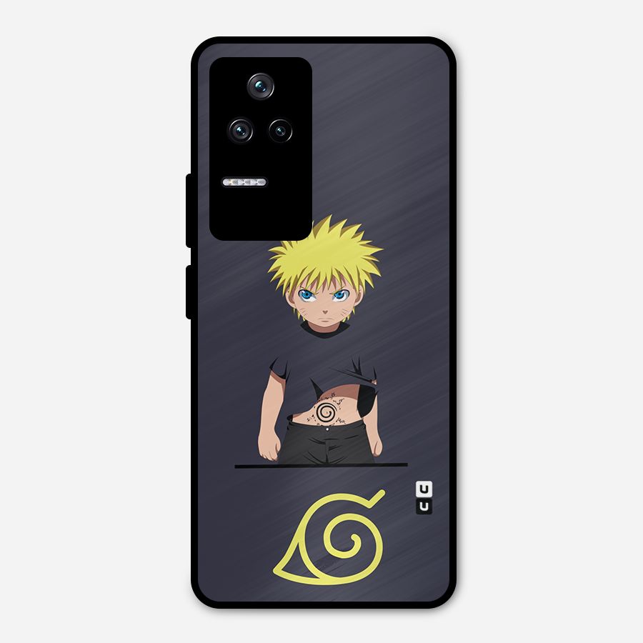 Naruto Kid Metal Back Case for Poco F4 5G