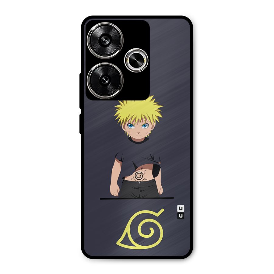 Naruto Kid Metal Back Case for Poco F6