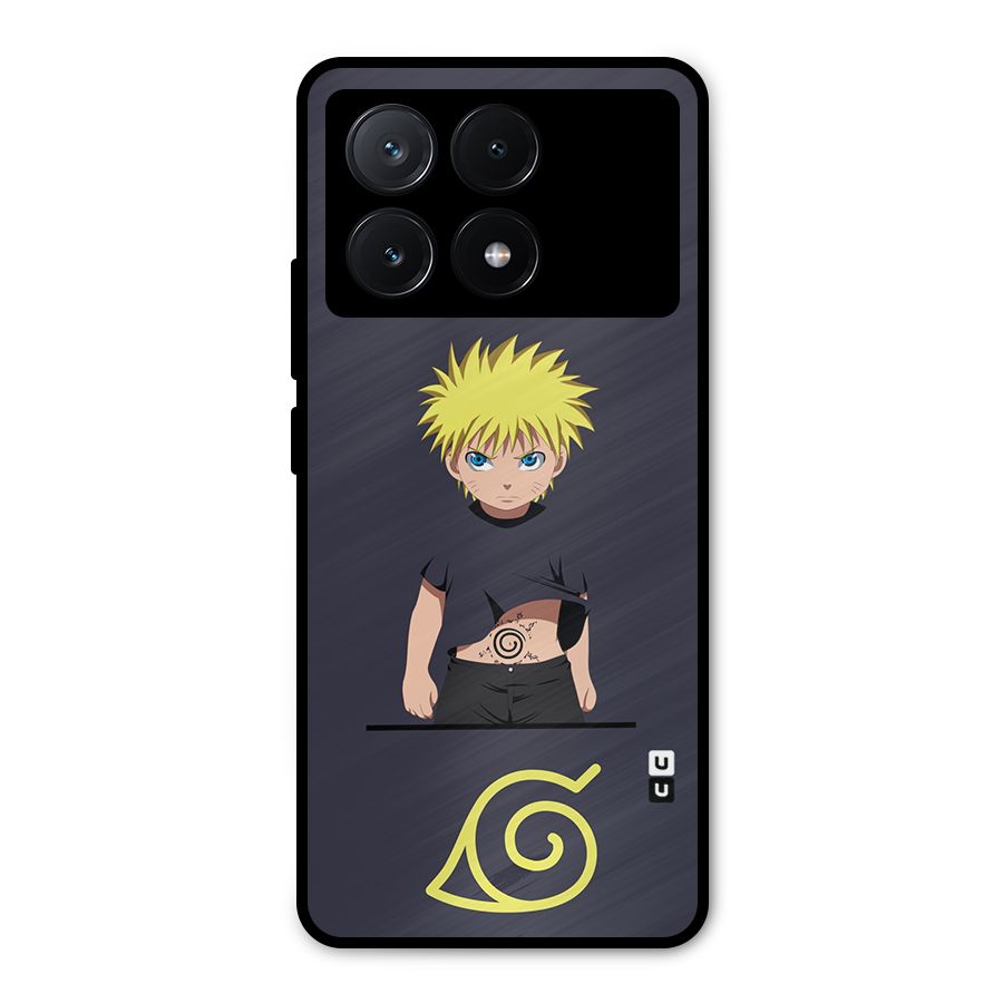 Naruto Kid Metal Back Case for Poco X6 Pro