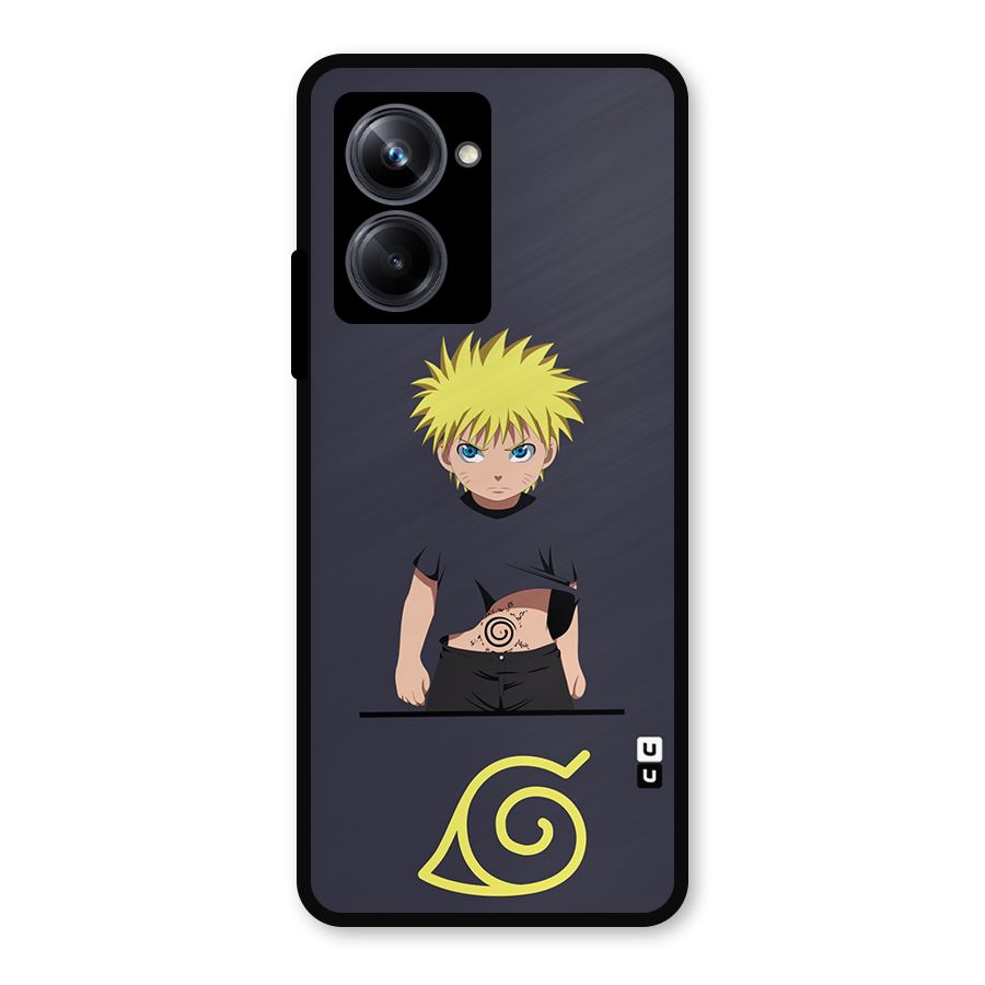 Naruto Kid Metal Back Case for Realme 10 Pro