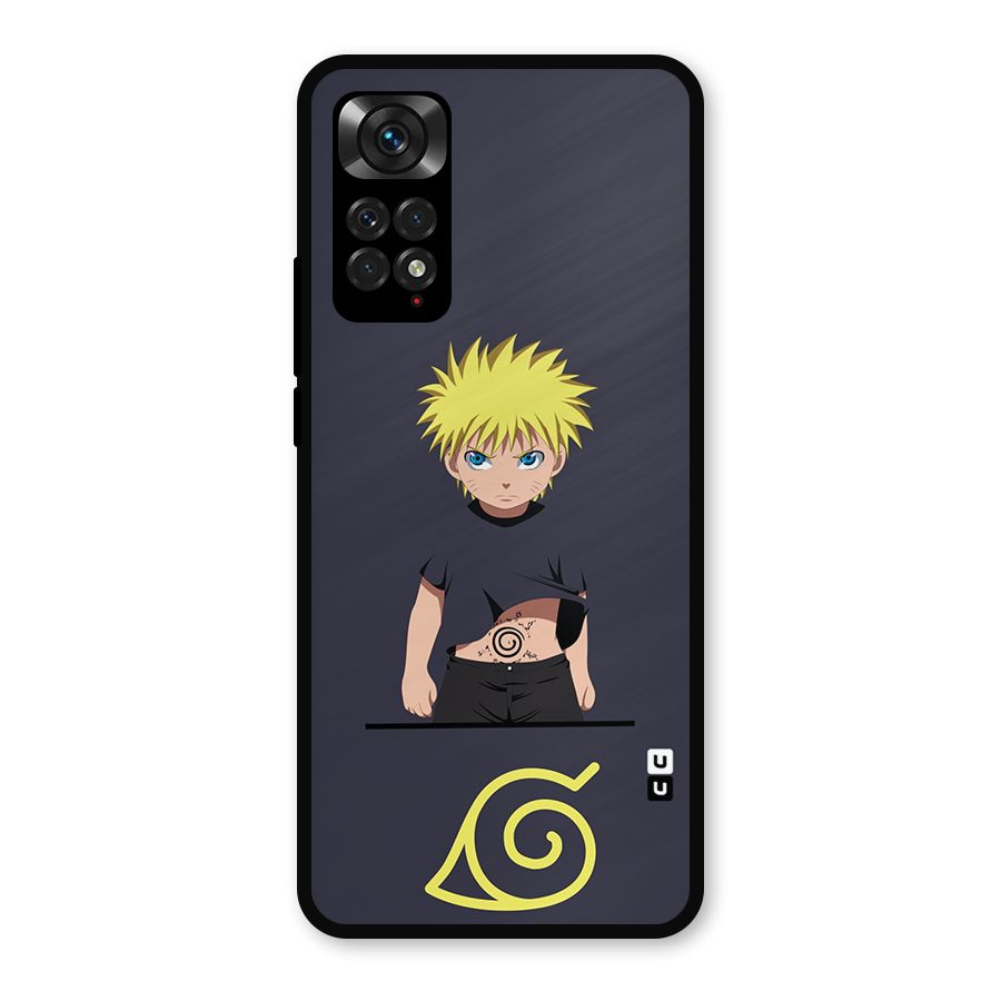 Naruto Kid Metal Back Case for Redmi Note 11s