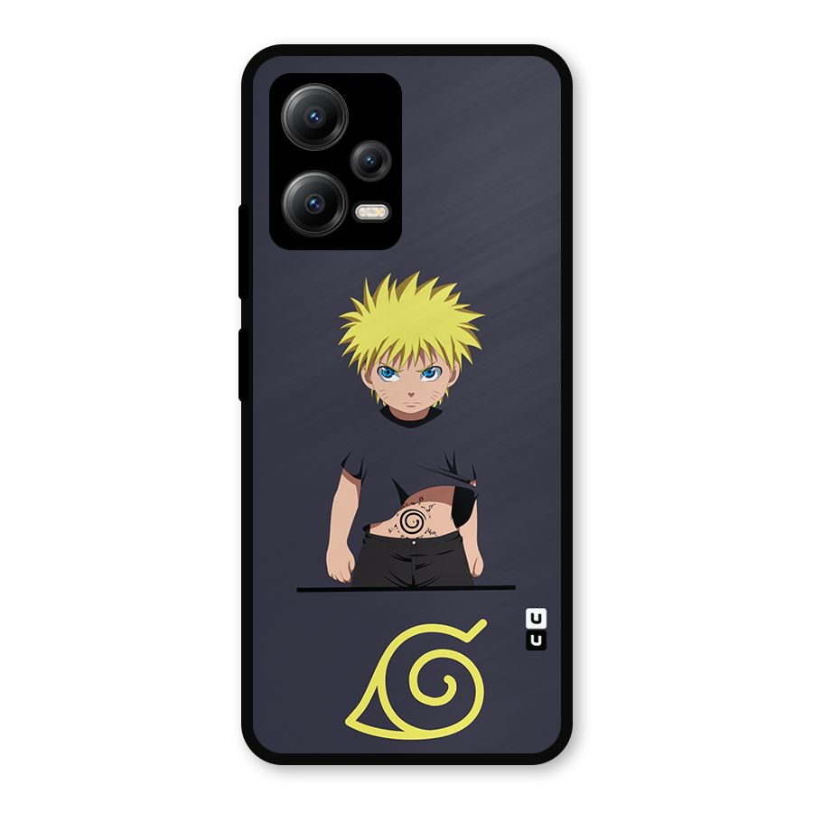 Naruto Kid Metal Back Case for Redmi Note 12 5G