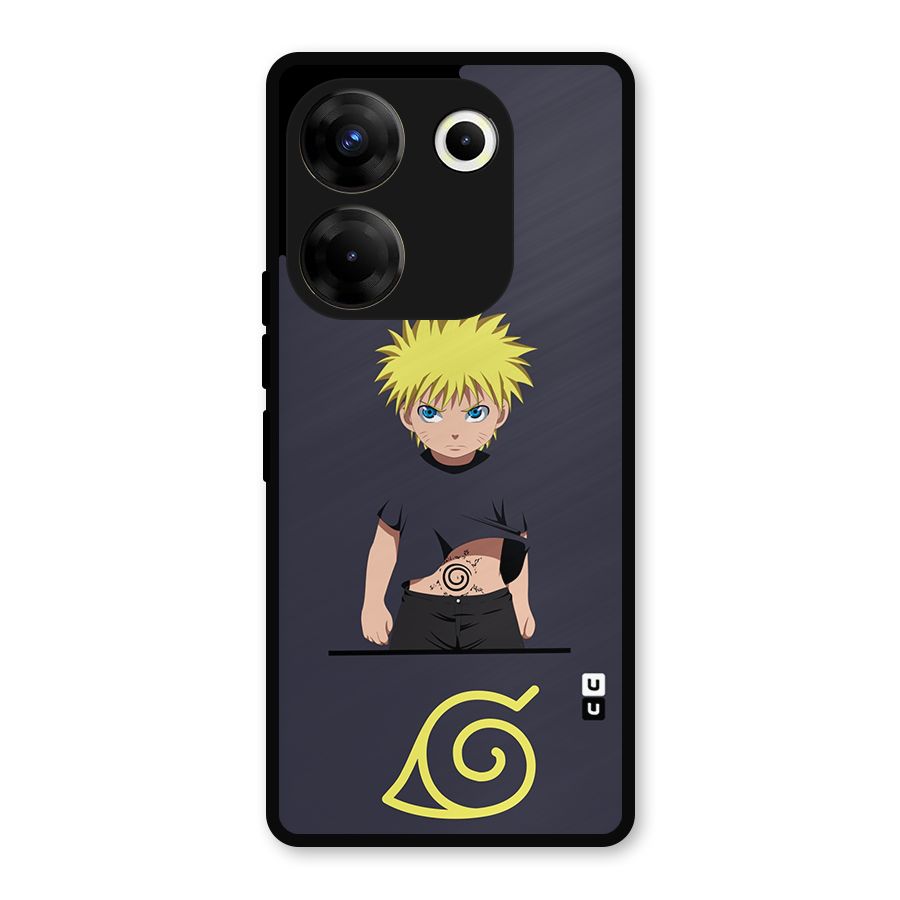 Naruto Kid Metal Back Case for Tecno Camon 20
