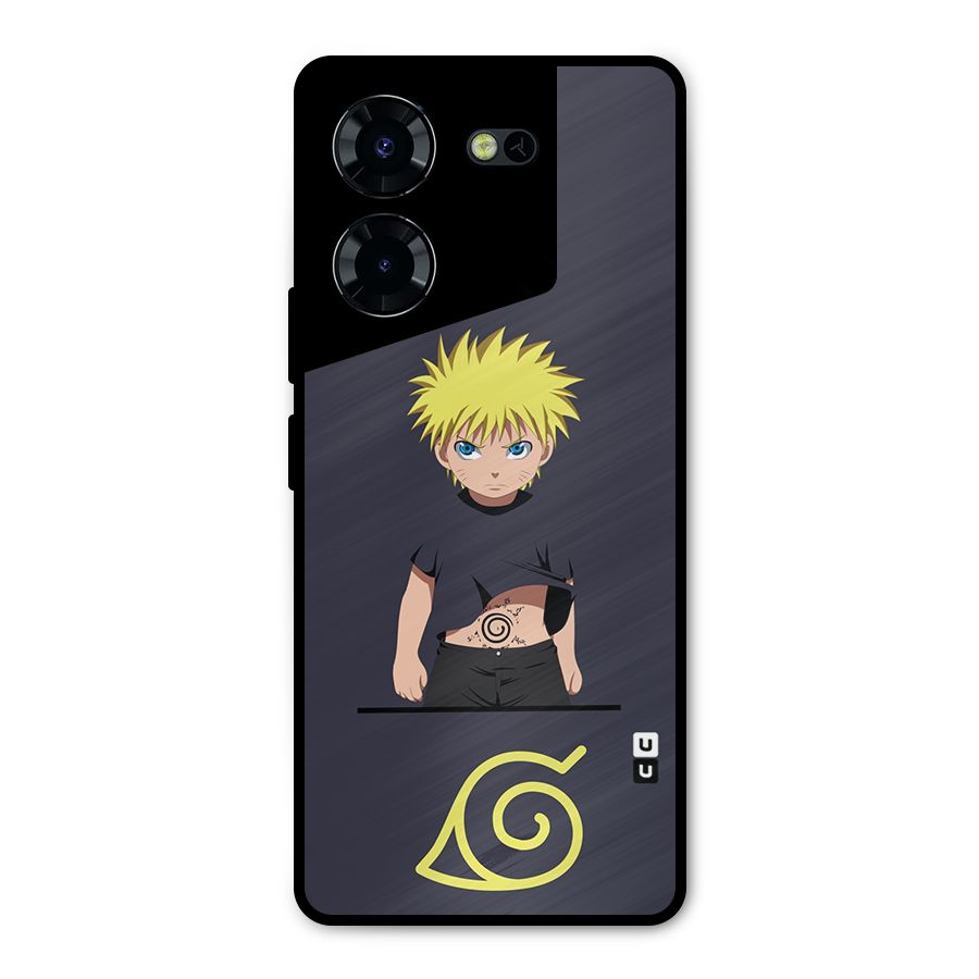 Naruto Kid Metal Back Case for Tecno Pova 5 Pro 5G