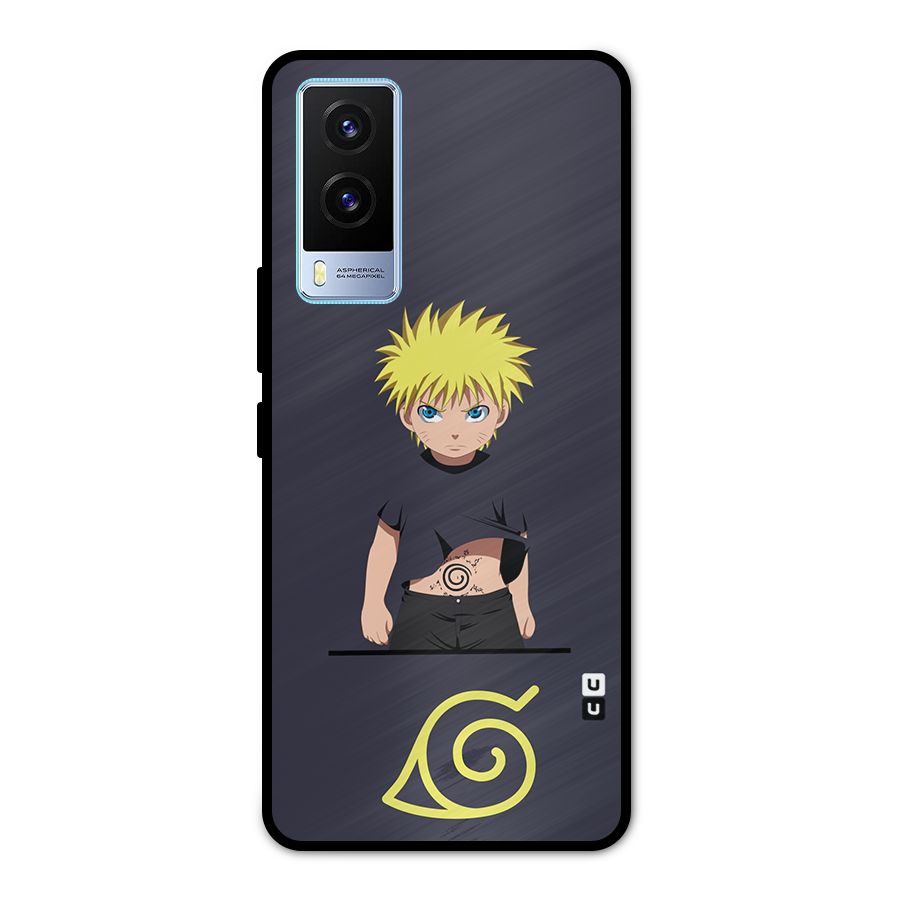 Naruto Kid Metal Back Case for Vivo V21e 5G