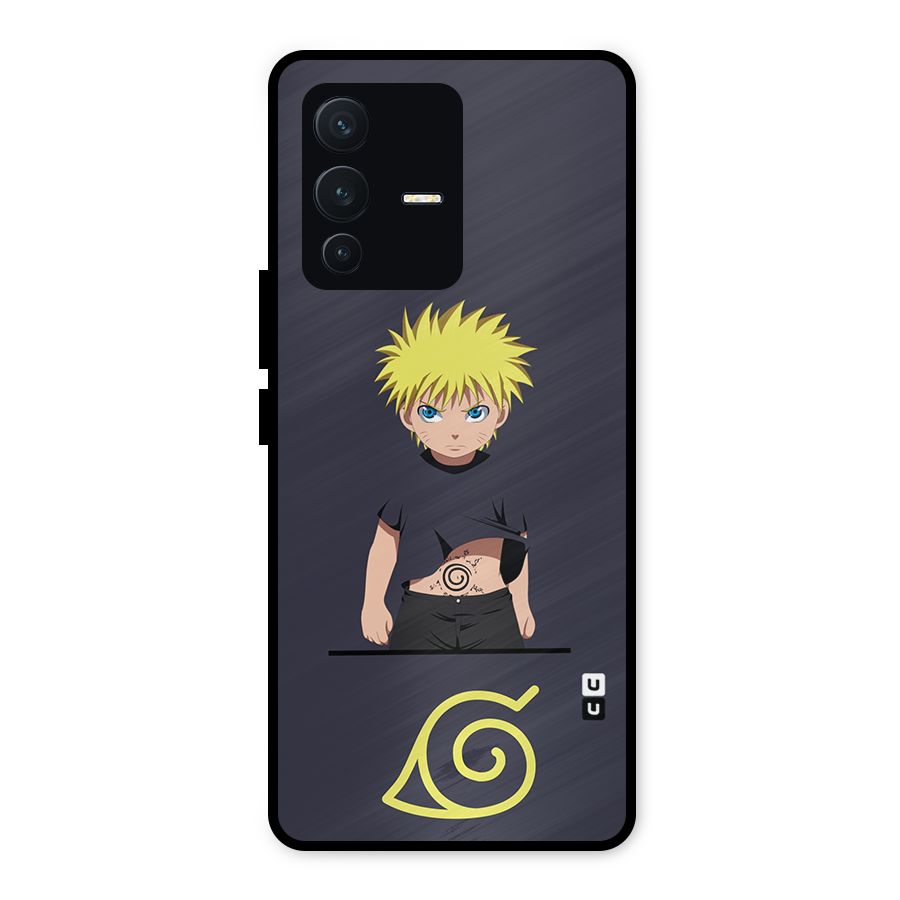 Naruto Kid Metal Back Case for Vivo V23 5G
