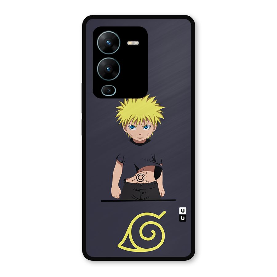 Naruto Kid Metal Back Case for Vivo V25 Pro