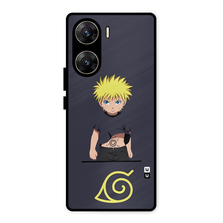 Naruto Kid Metal Back Case for Vivo V29e