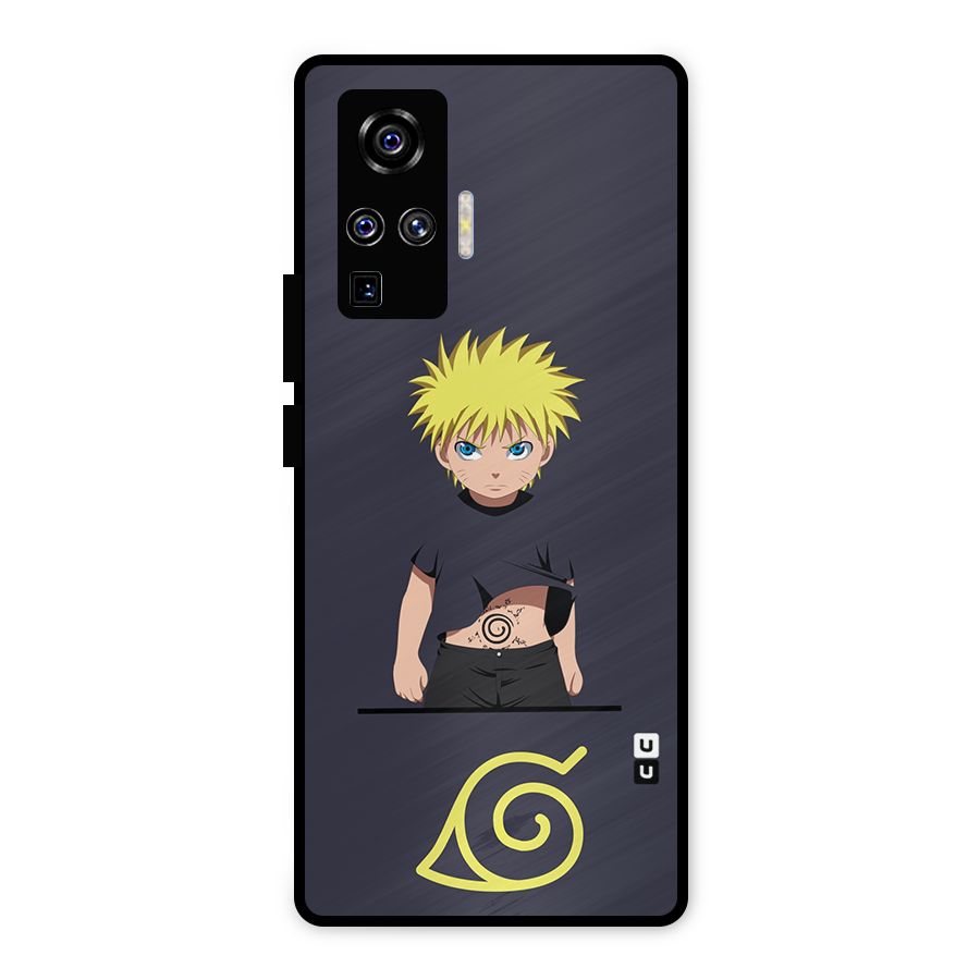Naruto Kid Metal Back Case for Vivo X50 Pro