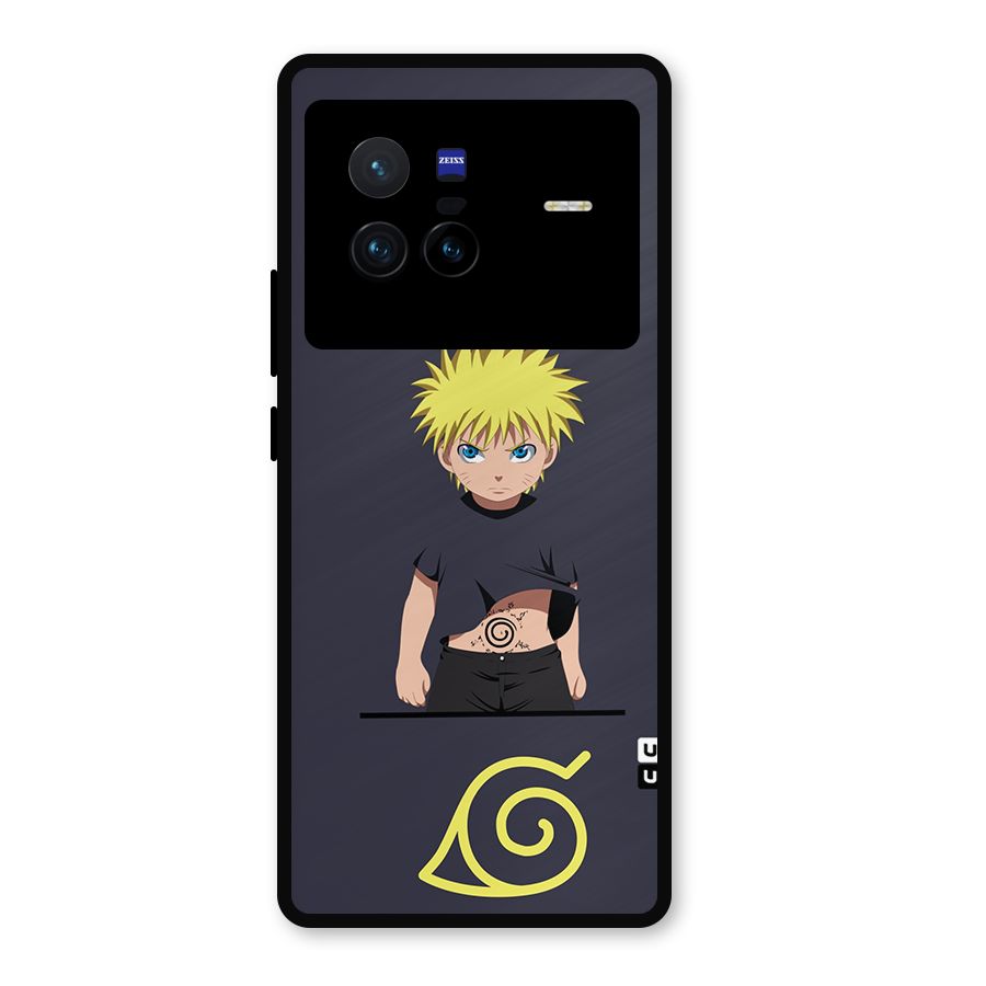 Naruto Kid Metal Back Case for Vivo X80