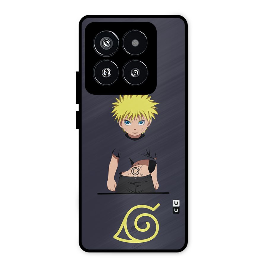 Naruto Kid Metal Back Case for Xiaomi 14 Pro