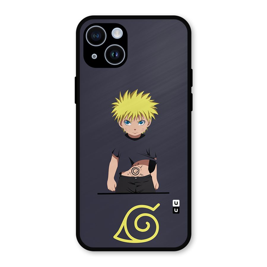 Naruto Kid Metal Back Case for iPhone 14