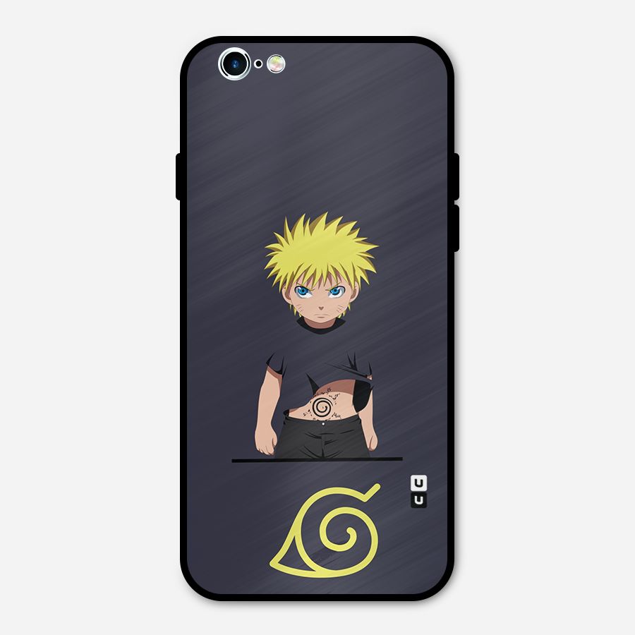 Naruto Kid Metal Back Case for iPhone 6 6s