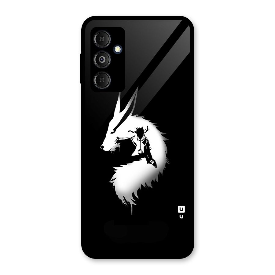 Naruto Kurama Mode Glass Back Case for Galaxy M14 5G