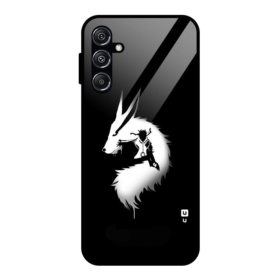 Naruto Kurama Mode Glass Back Case for Galaxy M34 5G