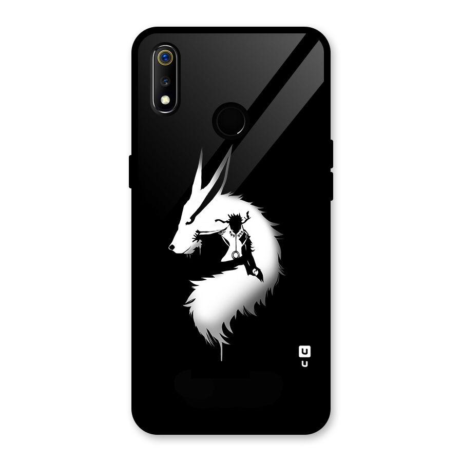 Naruto Kurama Mode Glass Back Case for Realme 3