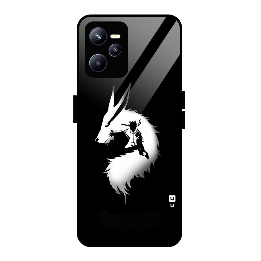 Naruto Kurama Mode Glass Back Case for Realme C35