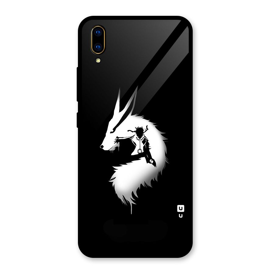 Naruto Kurama Mode Glass Back Case for Vivo V11 Pro