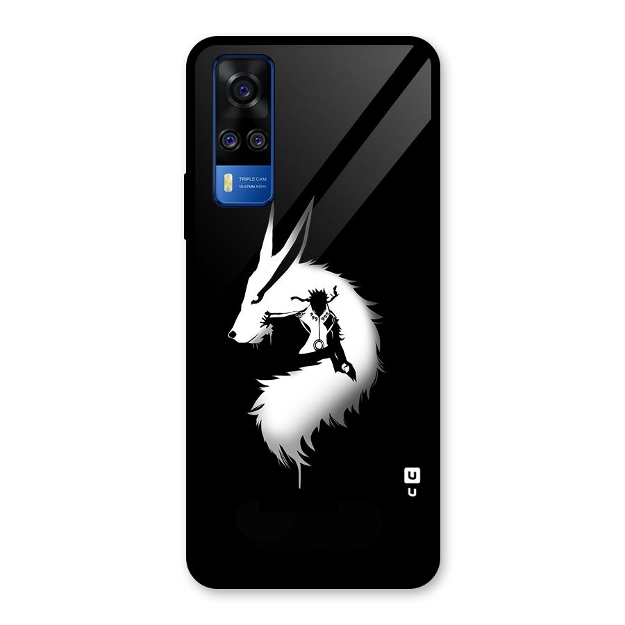 Naruto Kurama Mode Glass Back Case for Vivo Y31