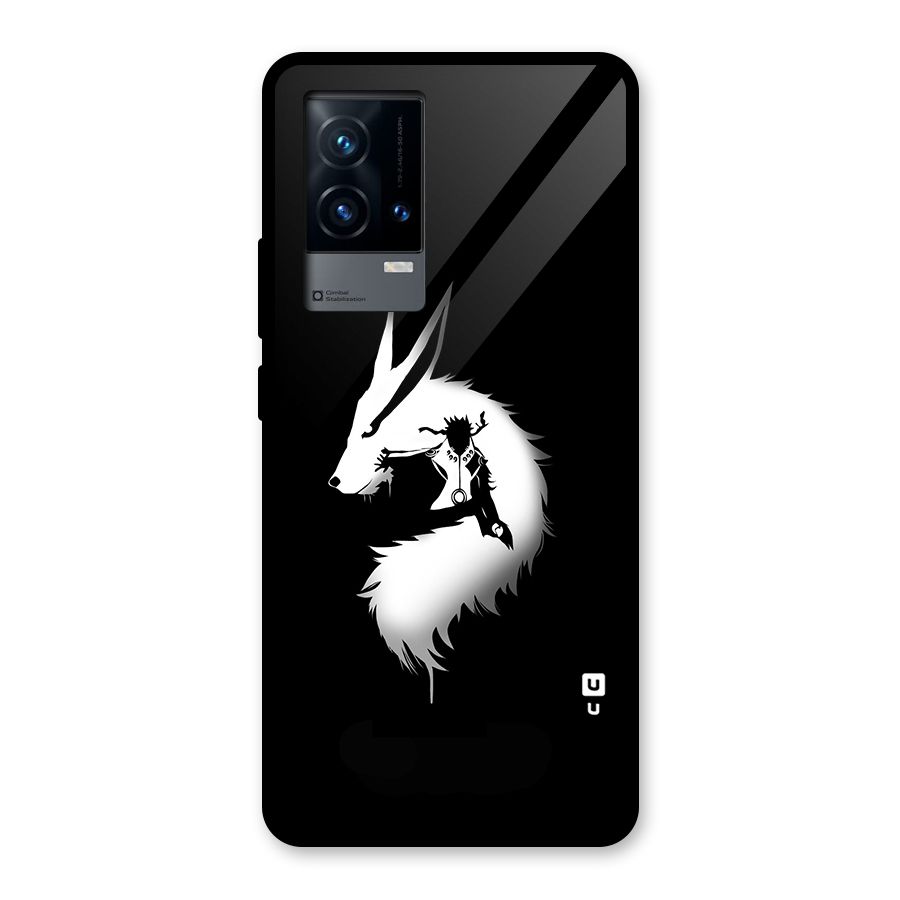 Naruto Kurama Mode Glass Back Case for iQOO 9 5G