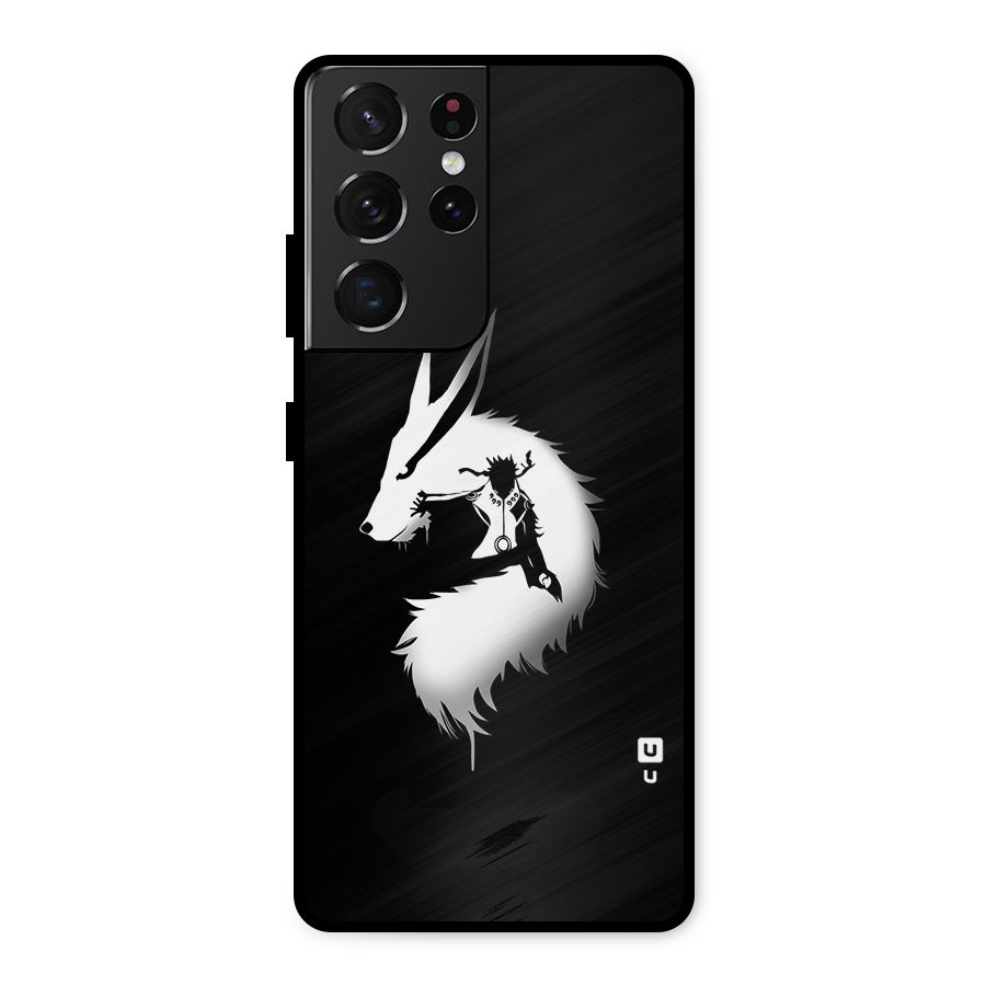Naruto Kurama Mode Metal Back Case for Galaxy S21 Ultra 5G