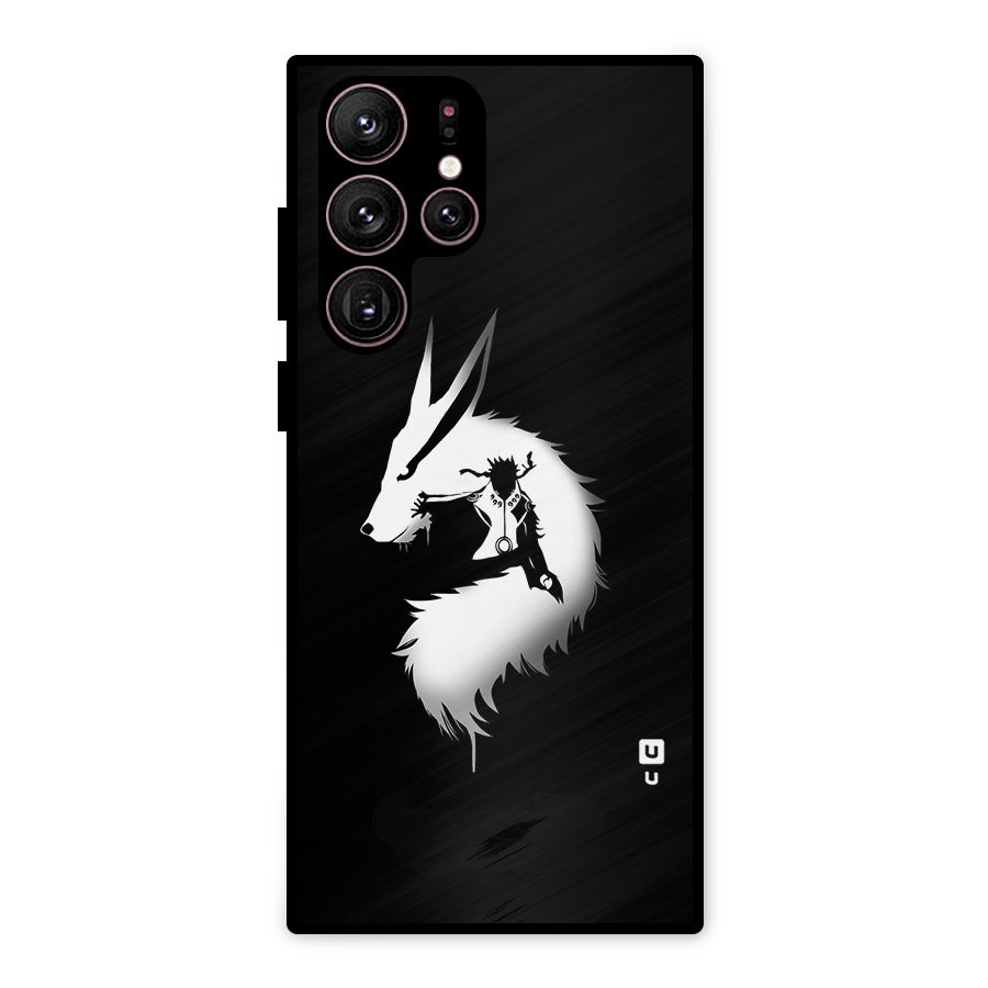 Naruto Kurama Mode Metal Back Case for Galaxy S22 Ultra 5G