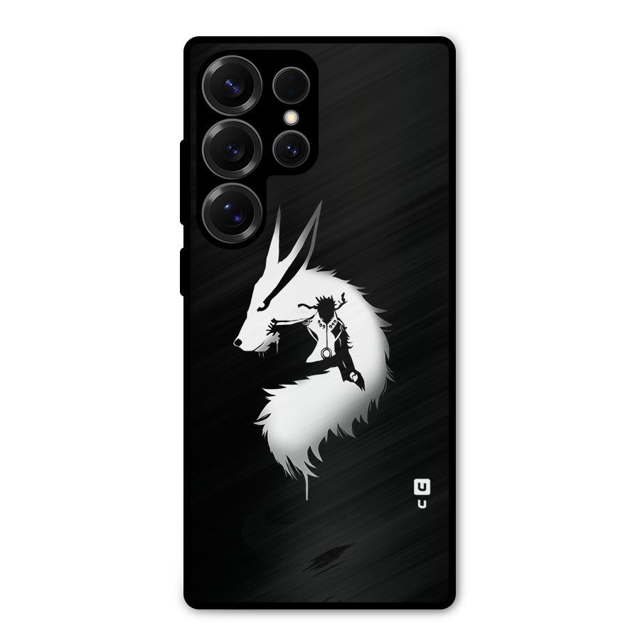 Naruto Kurama Mode Metal Back Case for Galaxy S25 Ultra