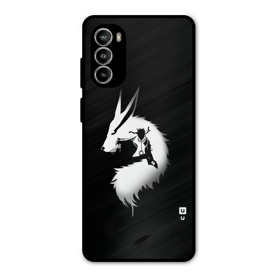 Naruto Kurama Mode Metal Back Case for Moto G52
