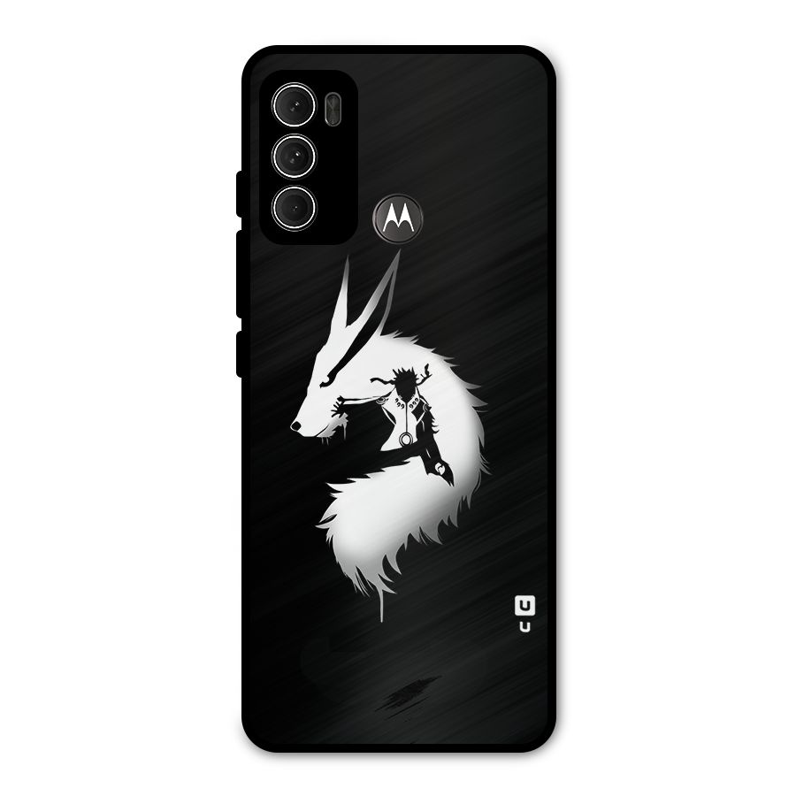 Naruto Kurama Mode Metal Back Case for Moto G60