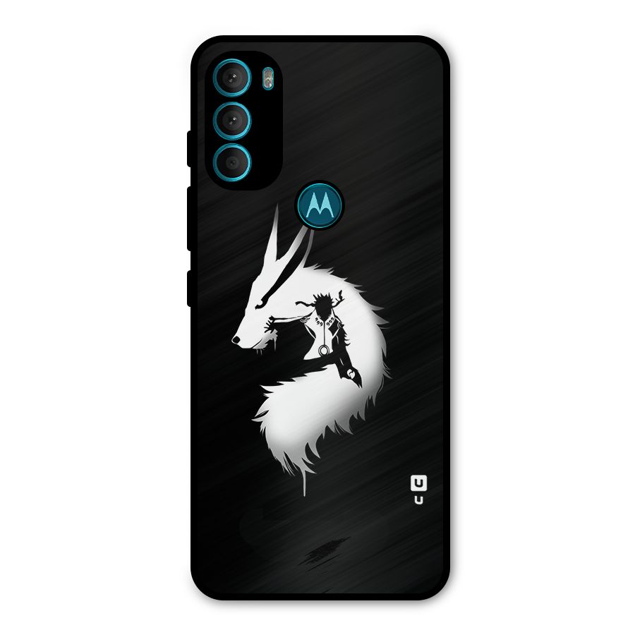 Naruto Kurama Mode Metal Back Case for Moto G71 5G