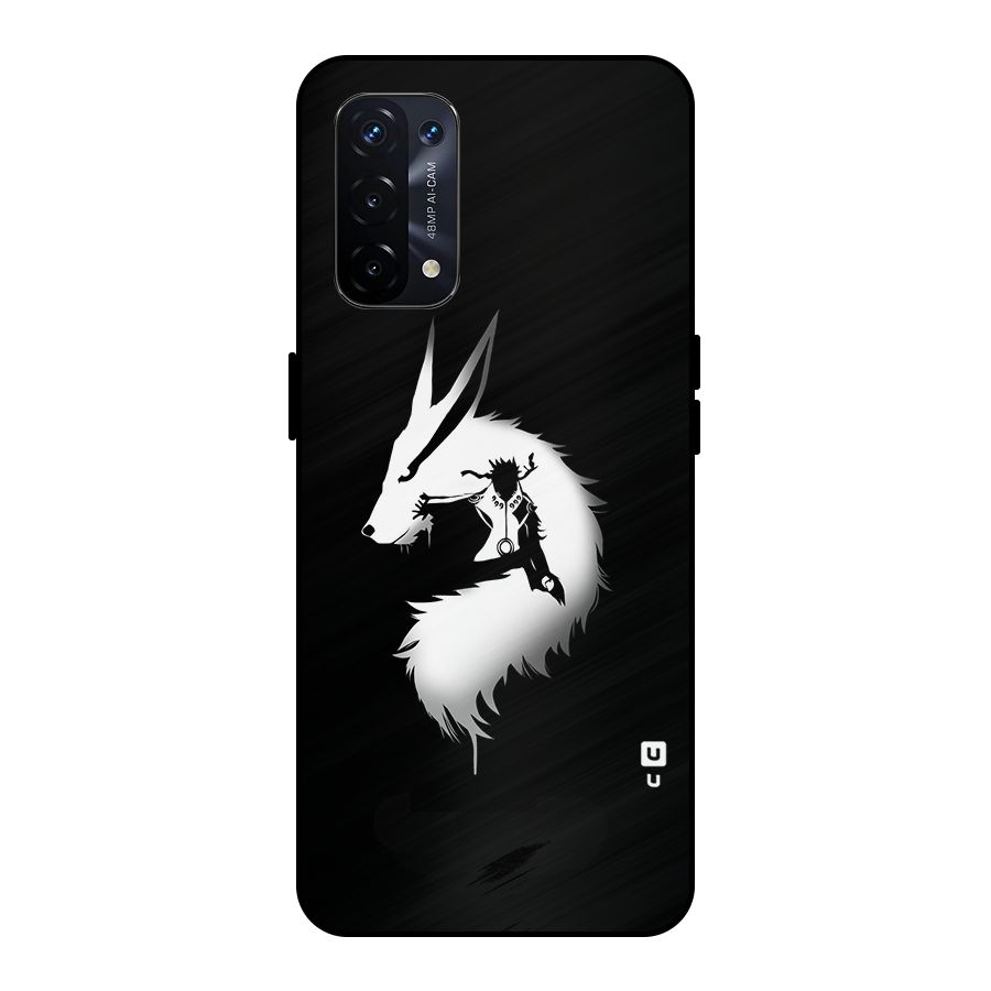 Naruto Kurama Mode Metal Back Case for Oppo A74 5G