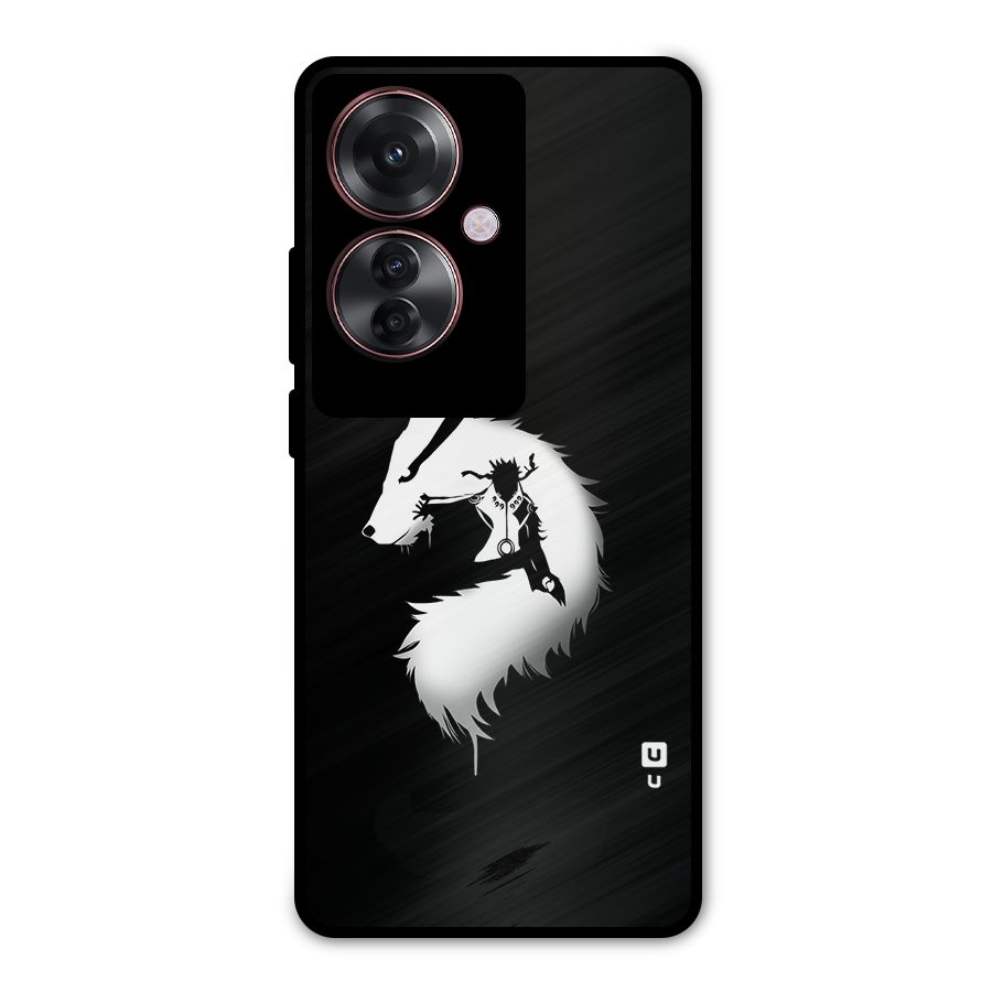 Naruto Kurama Mode Metal Back Case for Oppo F25 Pro