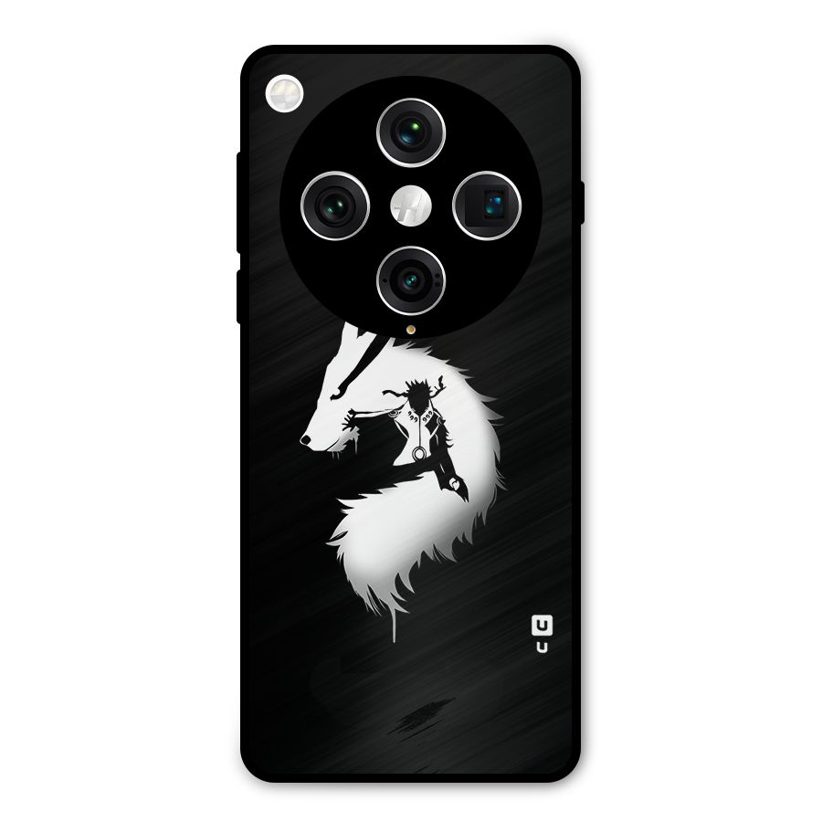 Naruto Kurama Mode Metal Back Case for Oppo Find X8 Pro