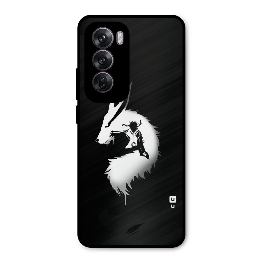 Naruto Kurama Mode Metal Back Case for Oppo Reno12 Pro