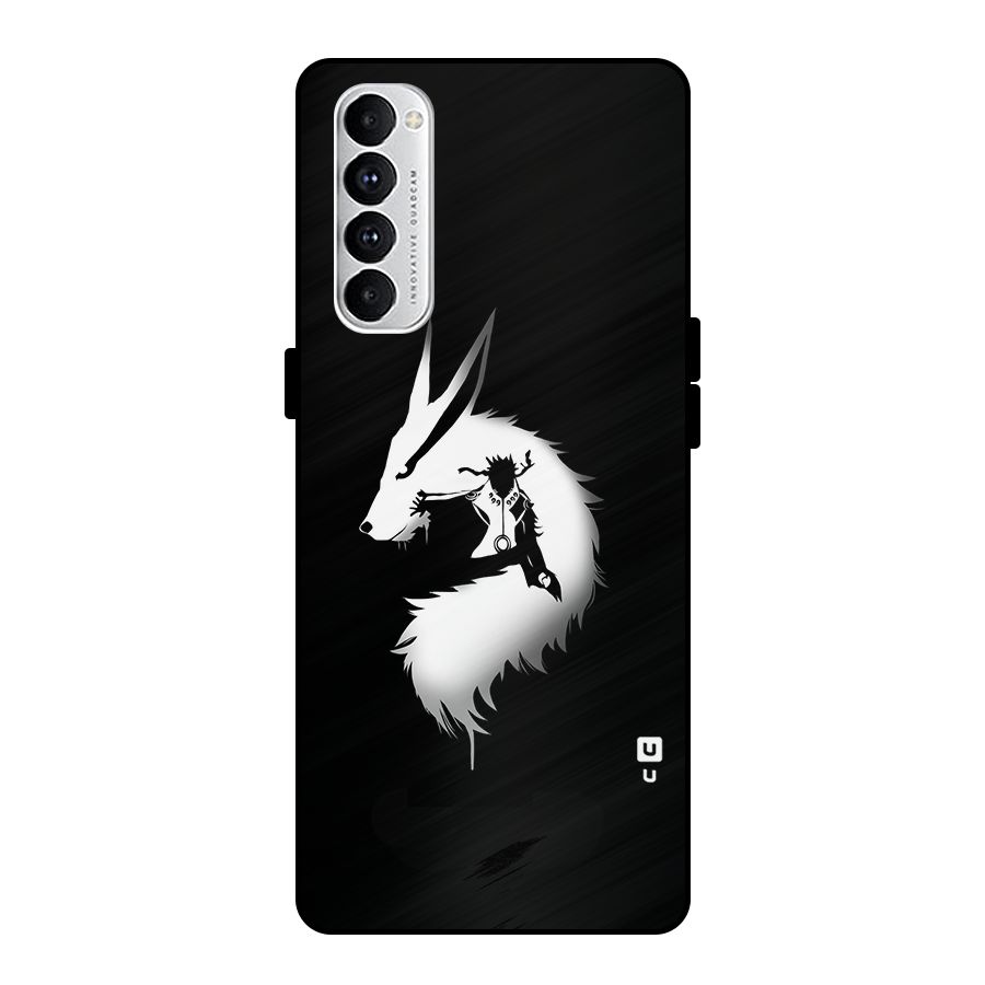 Naruto Kurama Mode Metal Back Case for Oppo Reno4 Pro
