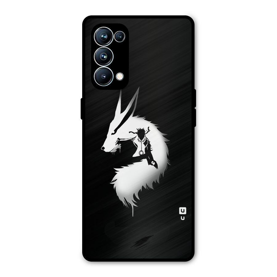 Naruto Kurama Mode Metal Back Case for Oppo Reno5 Pro 5G