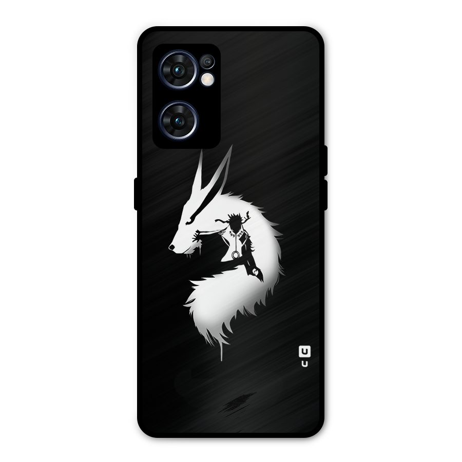 Naruto Kurama Mode Metal Back Case for Oppo Reno7 5G