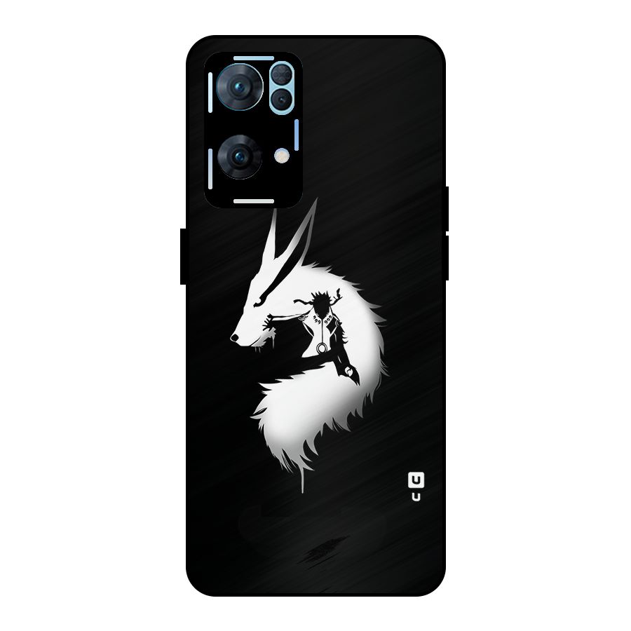 Naruto Kurama Mode Metal Back Case for Oppo Reno7 Pro 5G