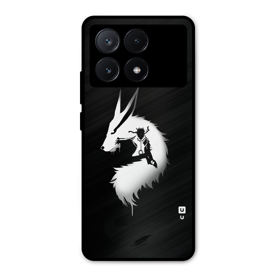 Naruto Kurama Mode Metal Back Case for Poco X6 Pro