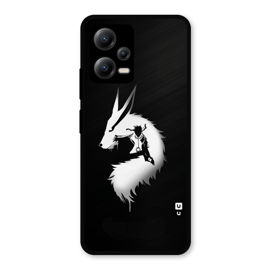 Naruto Kurama Mode Metal Back Case for Redmi Note 12 5G
