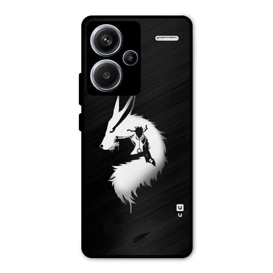 Naruto Kurama Mode Metal Back Case for Redmi Note 13 Pro Plus