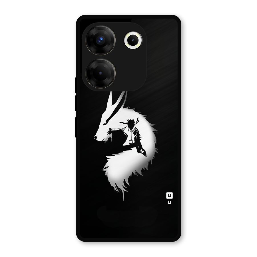 Naruto Kurama Mode Metal Back Case for Tecno Camon 20