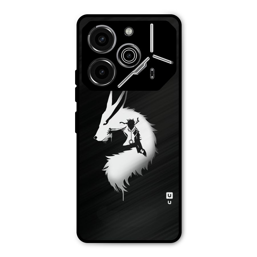 Naruto Kurama Mode Metal Back Case for Tecno Pova 6 Pro